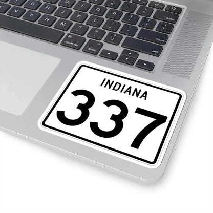 Indiana 337 (Indiana) (Road Sign) STICKER Vinyl Kiss-Cut Decal - The Sticker Space