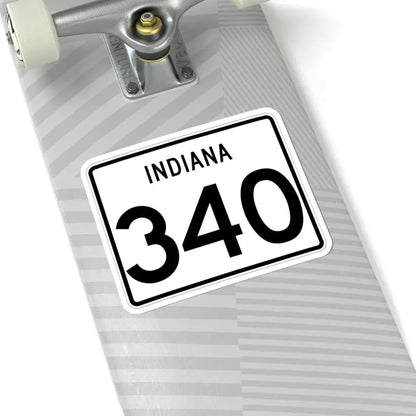 Indiana 340 (Indiana) (Road Sign) STICKER Vinyl Kiss-Cut Decal - The Sticker Space