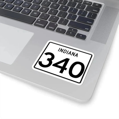 Indiana 340 (Indiana) (Road Sign) STICKER Vinyl Kiss-Cut Decal - The Sticker Space