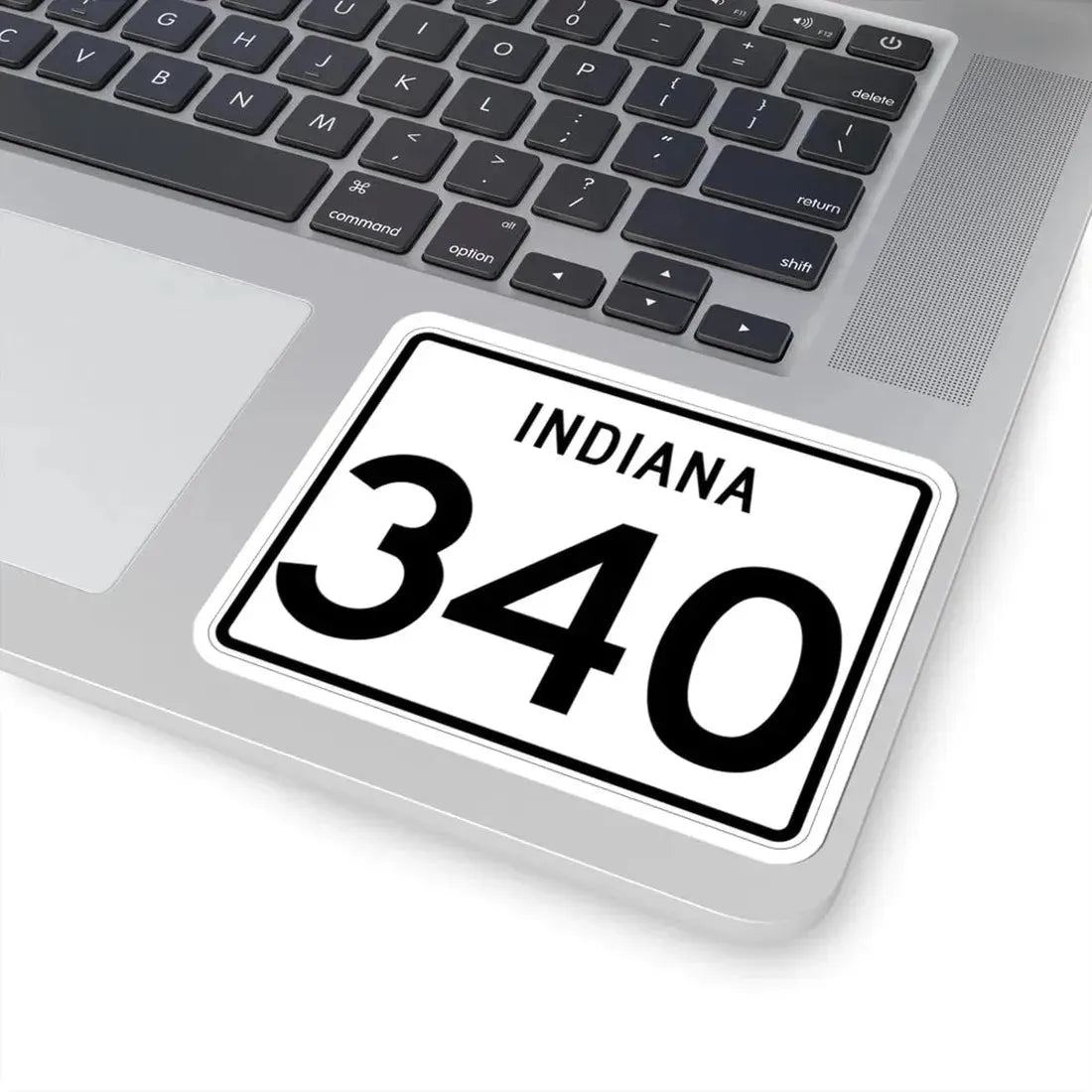 Indiana 340 (Indiana) (Road Sign) STICKER Vinyl Kiss-Cut Decal - The Sticker Space