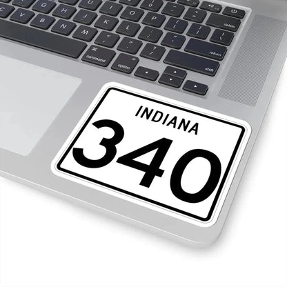 Indiana 340 (Indiana) (Road Sign) STICKER Vinyl Kiss-Cut Decal - The Sticker Space