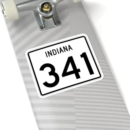 Indiana 341 (Indiana) (Road Sign) STICKER Vinyl Kiss-Cut Decal - The Sticker Space