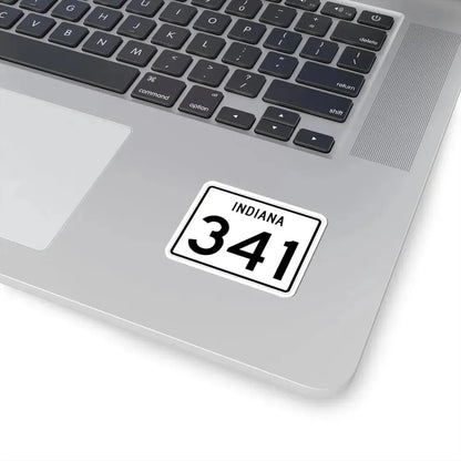 Indiana 341 (Indiana) (Road Sign) STICKER Vinyl Kiss-Cut Decal - The Sticker Space