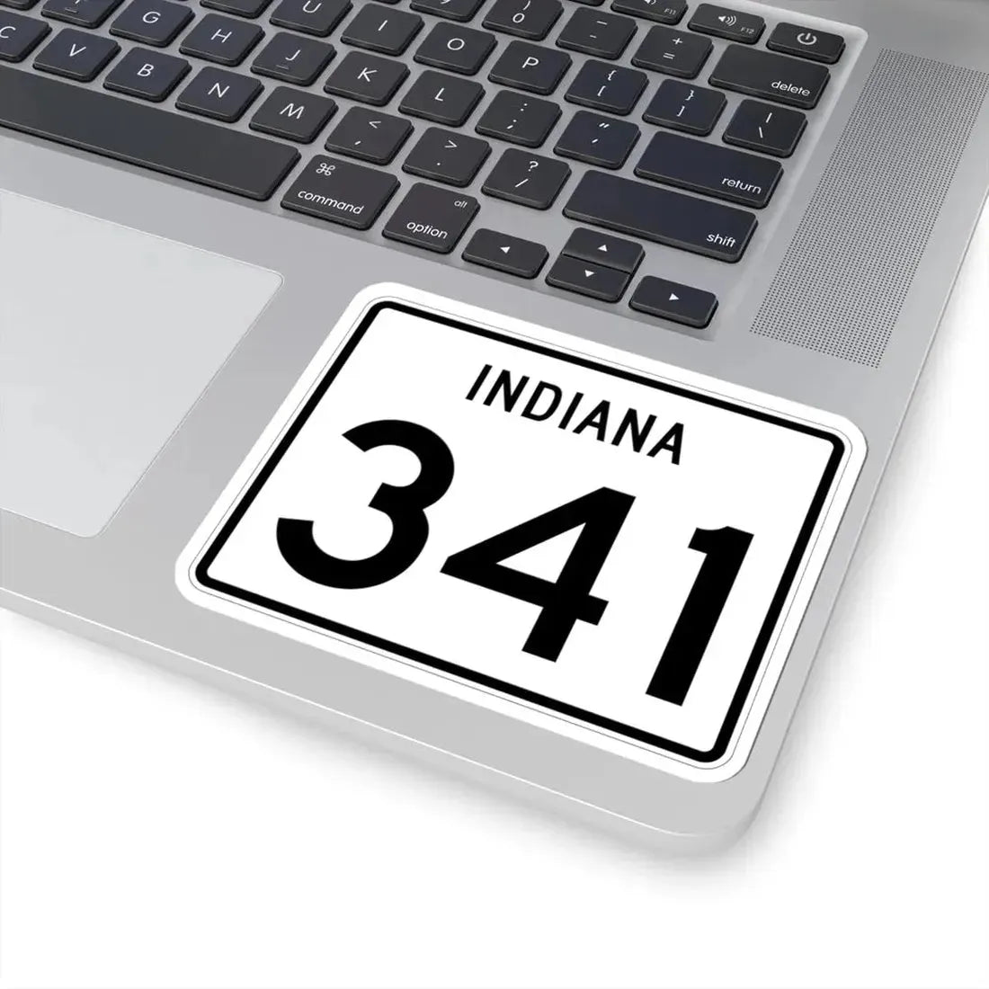 Indiana 341 (Indiana) (Road Sign) STICKER Vinyl Kiss-Cut Decal - The Sticker Space