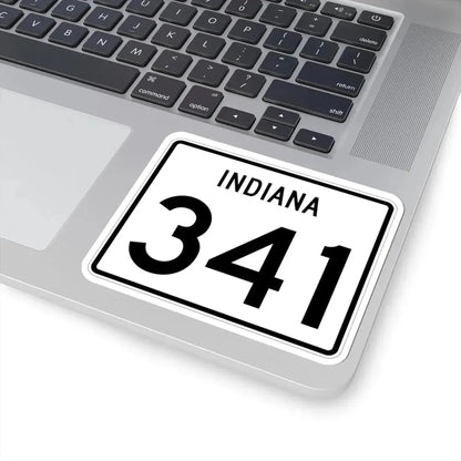 Indiana 341 (Indiana) (Road Sign) STICKER Vinyl Kiss-Cut Decal - The Sticker Space