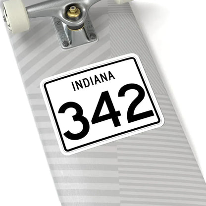Indiana 342 (Indiana) (Road Sign) STICKER Vinyl Kiss-Cut Decal - The Sticker Space