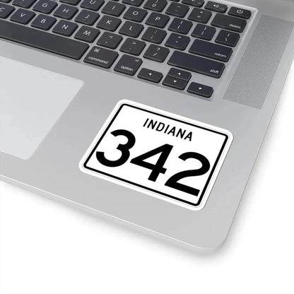 Indiana 342 (Indiana) (Road Sign) STICKER Vinyl Kiss-Cut Decal - The Sticker Space
