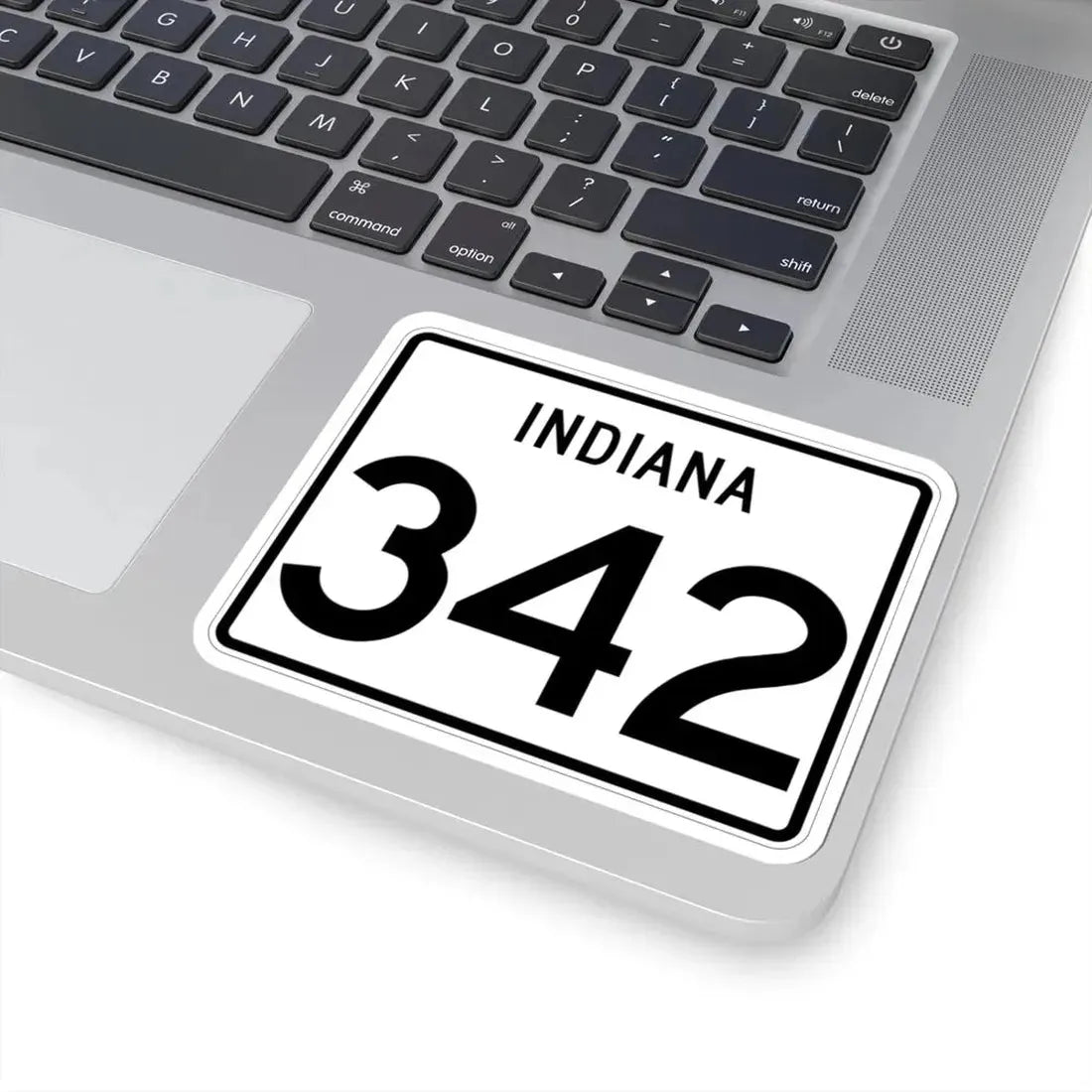 Indiana 342 (Indiana) (Road Sign) STICKER Vinyl Kiss-Cut Decal - The Sticker Space