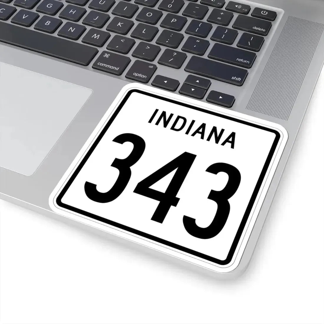 Indiana 343 1955 (Indiana) (Road Sign) STICKER Vinyl Kiss-Cut Decal - The Sticker Space
