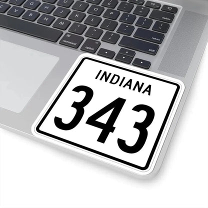 Indiana 343 1955 (Indiana) (Road Sign) STICKER Vinyl Kiss-Cut Decal - The Sticker Space