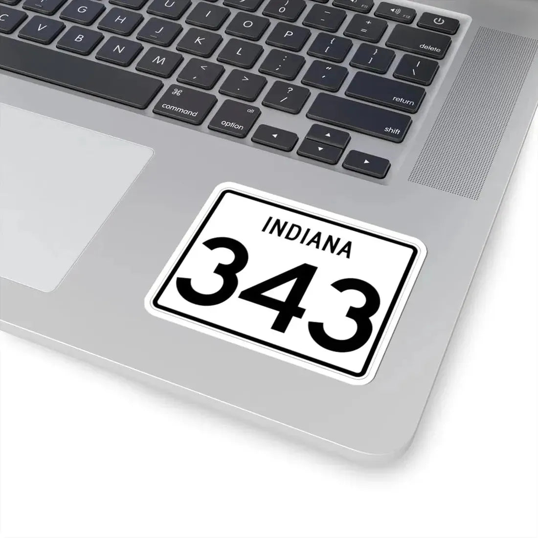 Indiana 343 (Indiana) (Road Sign) STICKER Vinyl Kiss-Cut Decal - The Sticker Space