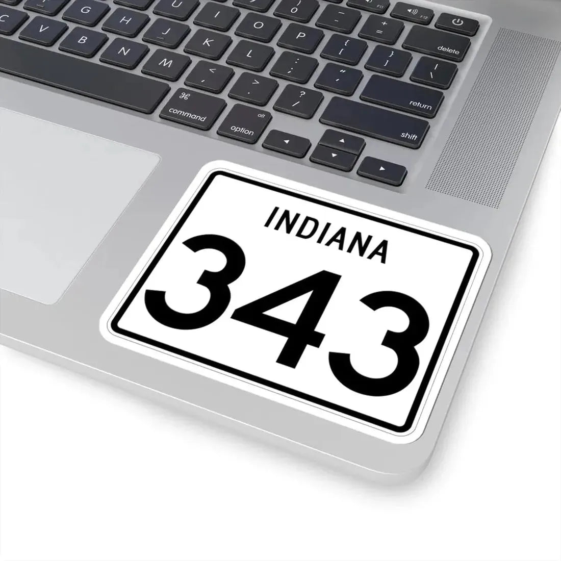 Indiana 343 (Indiana) (Road Sign) STICKER Vinyl Kiss-Cut Decal - The Sticker Space