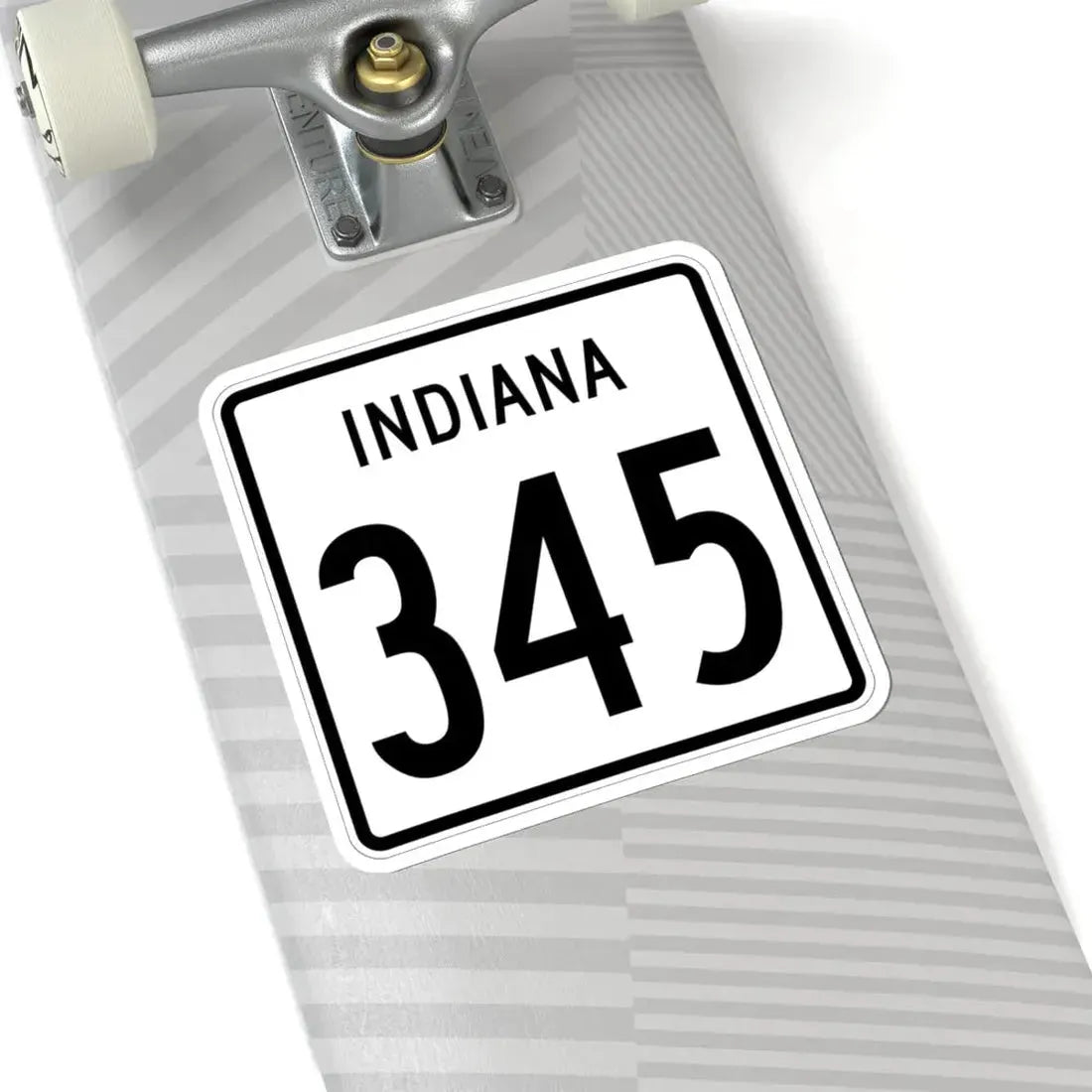 Indiana 345 1955 (Indiana) (Road Sign) STICKER Vinyl Kiss-Cut Decal - The Sticker Space