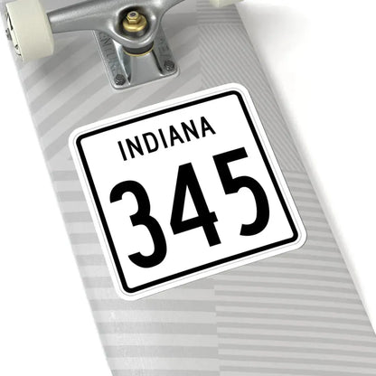 Indiana 345 1955 (Indiana) (Road Sign) STICKER Vinyl Kiss-Cut Decal - The Sticker Space
