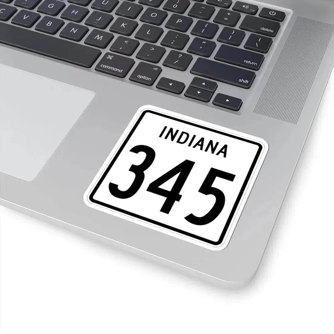 Indiana 345 1955 (Indiana) (Road Sign) STICKER Vinyl Kiss-Cut Decal - The Sticker Space