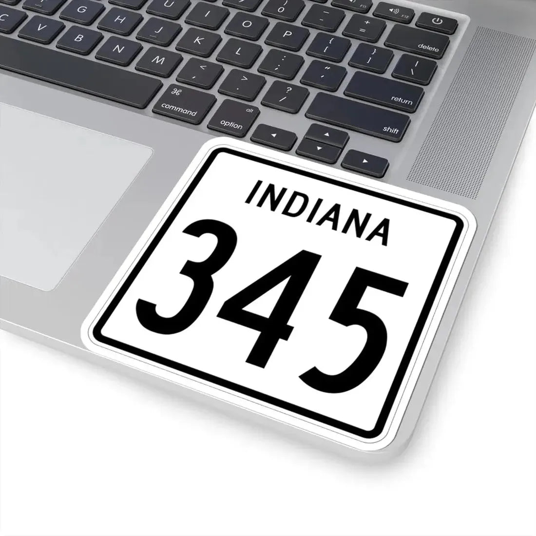 Indiana 345 1955 (Indiana) (Road Sign) STICKER Vinyl Kiss-Cut Decal - The Sticker Space