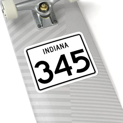 Indiana 345 (Indiana) (Road Sign) STICKER Vinyl Kiss-Cut Decal - The Sticker Space
