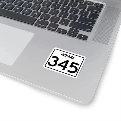 Indiana 345 (Indiana) (Road Sign) STICKER Vinyl Kiss-Cut Decal - The Sticker Space