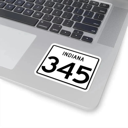 Indiana 345 (Indiana) (Road Sign) STICKER Vinyl Kiss-Cut Decal - The Sticker Space