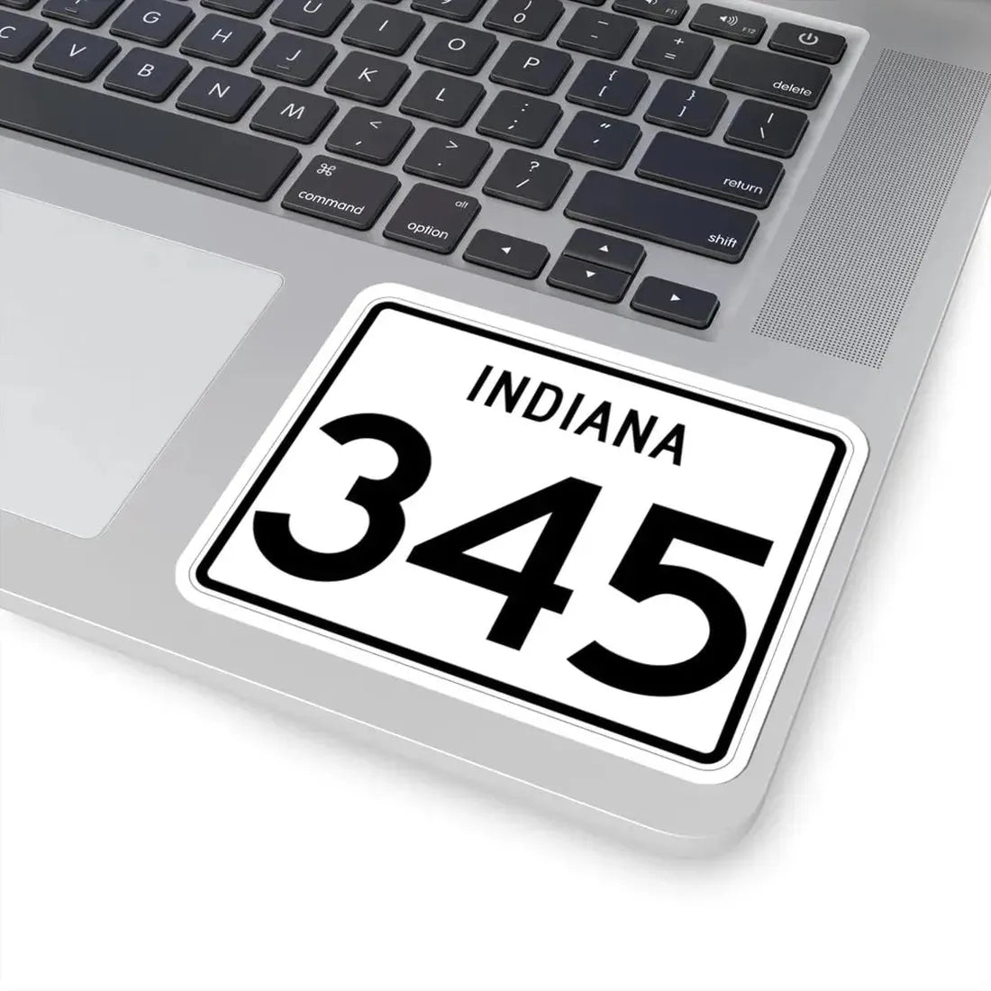 Indiana 345 (Indiana) (Road Sign) STICKER Vinyl Kiss-Cut Decal - The Sticker Space