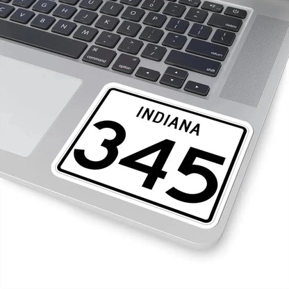 Indiana 345 (Indiana) (Road Sign) STICKER Vinyl Kiss-Cut Decal - The Sticker Space
