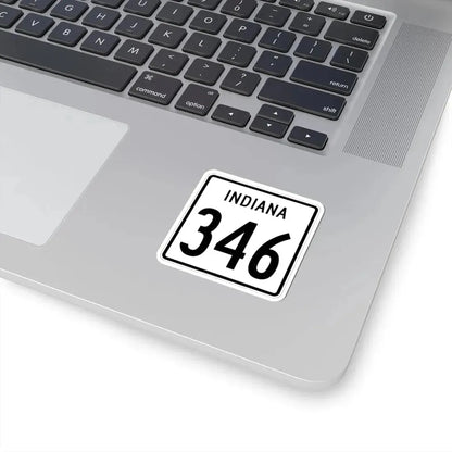 Indiana 346 1955 (Indiana) (Road Sign) STICKER Vinyl Kiss-Cut Decal - The Sticker Space