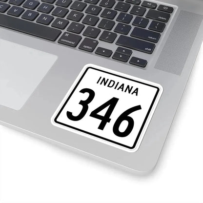 Indiana 346 1955 (Indiana) (Road Sign) STICKER Vinyl Kiss-Cut Decal - The Sticker Space
