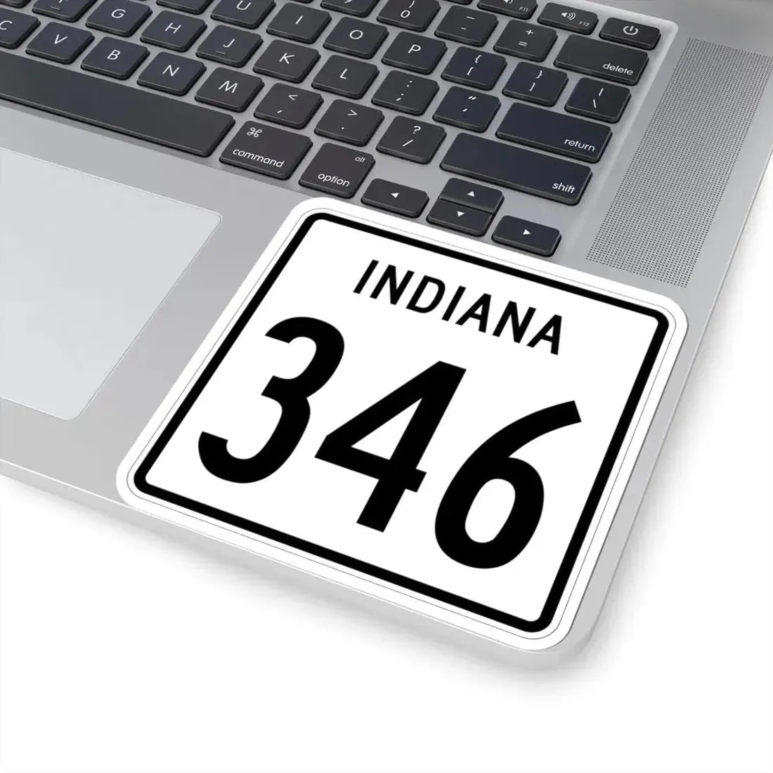 Indiana 346 1955 (Indiana) (Road Sign) STICKER Vinyl Kiss-Cut Decal - The Sticker Space