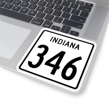 Indiana 346 1955 (Indiana) (Road Sign) STICKER Vinyl Kiss-Cut Decal - The Sticker Space