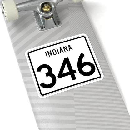 Indiana 346 (Indiana) (Road Sign) STICKER Vinyl Kiss-Cut Decal - The Sticker Space
