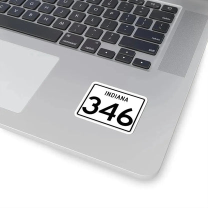 Indiana 346 (Indiana) (Road Sign) STICKER Vinyl Kiss-Cut Decal - The Sticker Space