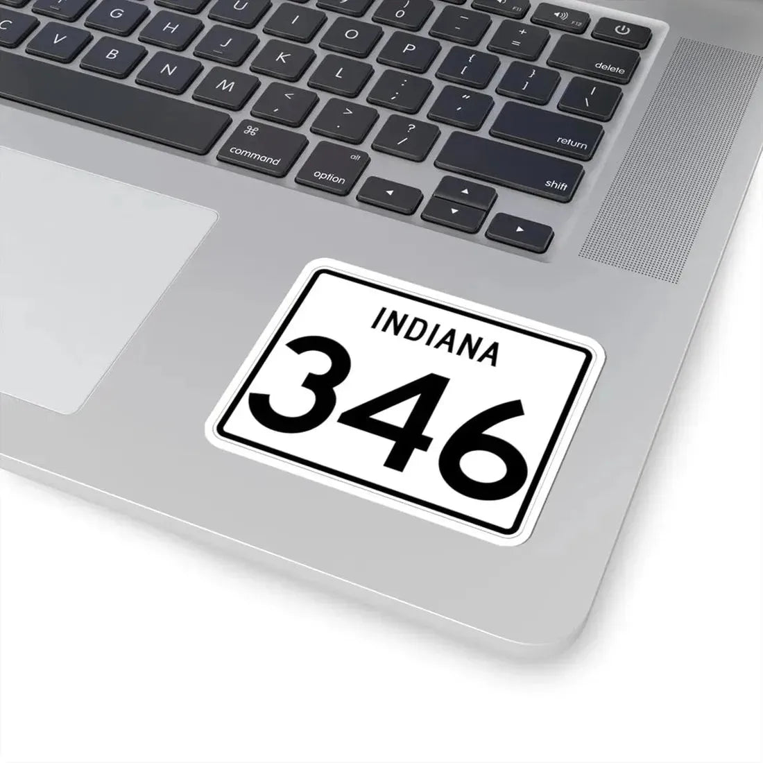 Indiana 346 (Indiana) (Road Sign) STICKER Vinyl Kiss-Cut Decal - The Sticker Space