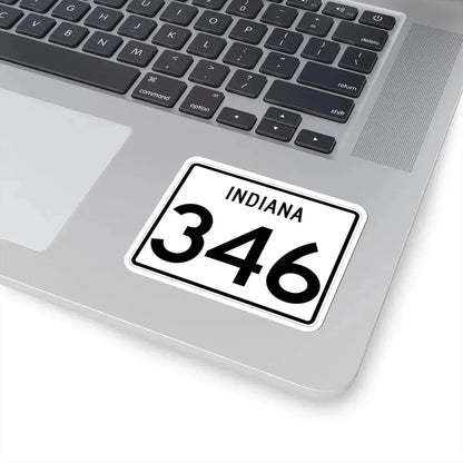 Indiana 346 (Indiana) (Road Sign) STICKER Vinyl Kiss-Cut Decal - The Sticker Space