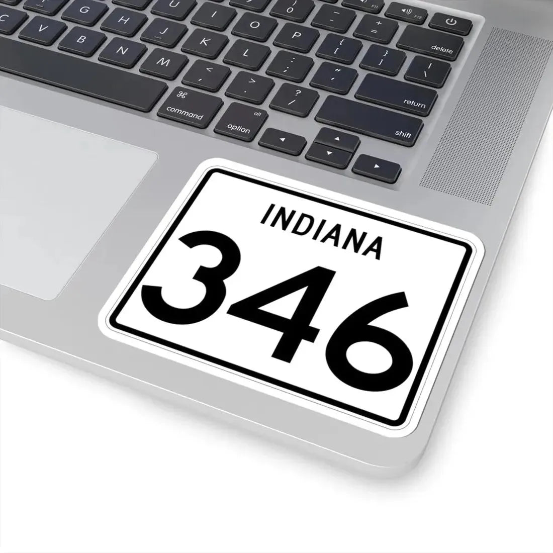 Indiana 346 (Indiana) (Road Sign) STICKER Vinyl Kiss-Cut Decal - The Sticker Space