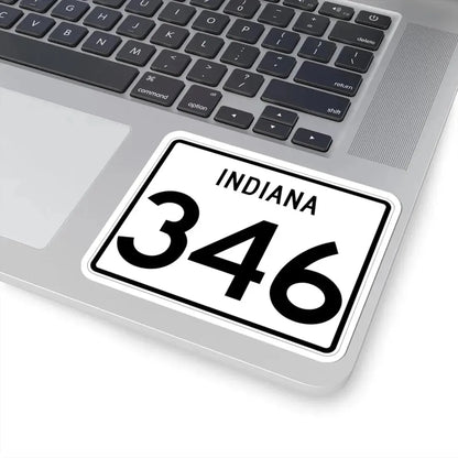 Indiana 346 (Indiana) (Road Sign) STICKER Vinyl Kiss-Cut Decal - The Sticker Space
