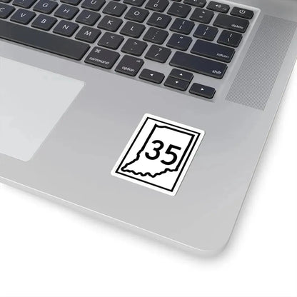 Indiana 35 (Indiana) (Road Sign) STICKER Vinyl Kiss-Cut Decal - The Sticker Space
