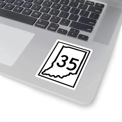 Indiana 35 (Indiana) (Road Sign) STICKER Vinyl Kiss-Cut Decal - The Sticker Space