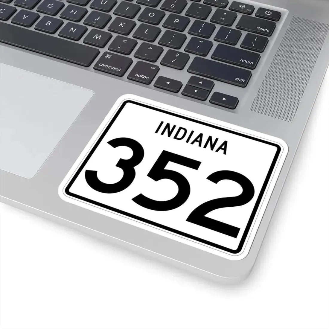 Indiana 352 (Indiana) (Road Sign) STICKER Vinyl Kiss-Cut Decal - The Sticker Space