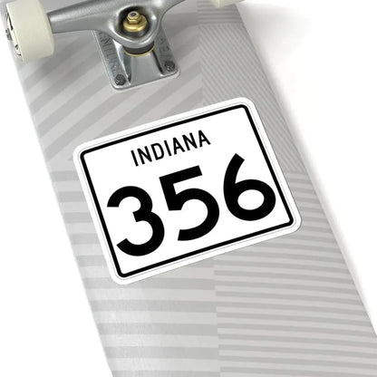 Indiana 356 (Indiana) (Road Sign) STICKER Vinyl Kiss-Cut Decal - The Sticker Space