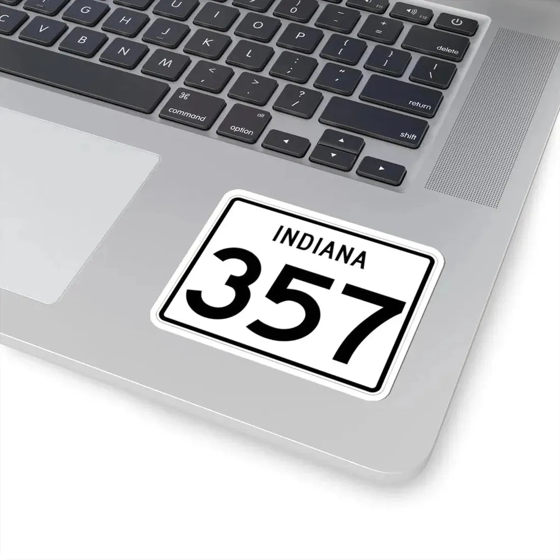 Indiana 357 (Indiana) (Road Sign) STICKER Vinyl Kiss-Cut Decal - The Sticker Space