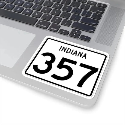 Indiana 357 (Indiana) (Road Sign) STICKER Vinyl Kiss-Cut Decal - The Sticker Space