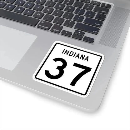 Indiana 37 (Indiana) (Road Sign) STICKER Vinyl Kiss-Cut Decal - The Sticker Space