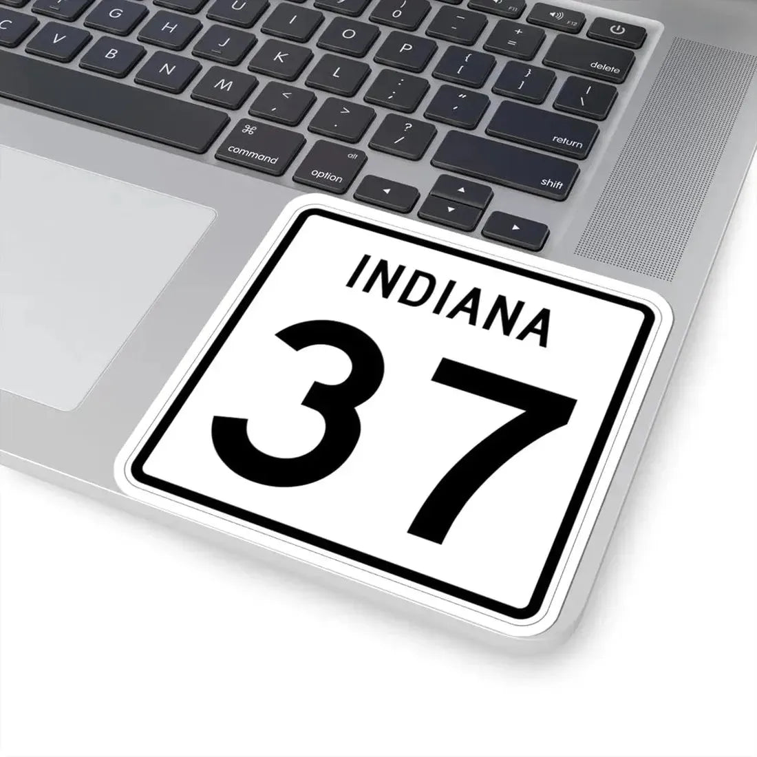Indiana 37 (Indiana) (Road Sign) STICKER Vinyl Kiss-Cut Decal - The Sticker Space