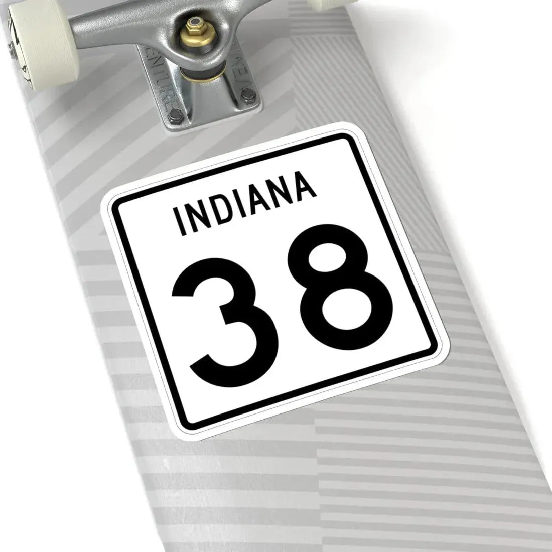 Indiana 38 (Indiana) (Road Sign) STICKER Vinyl Kiss-Cut Decal - The Sticker Space