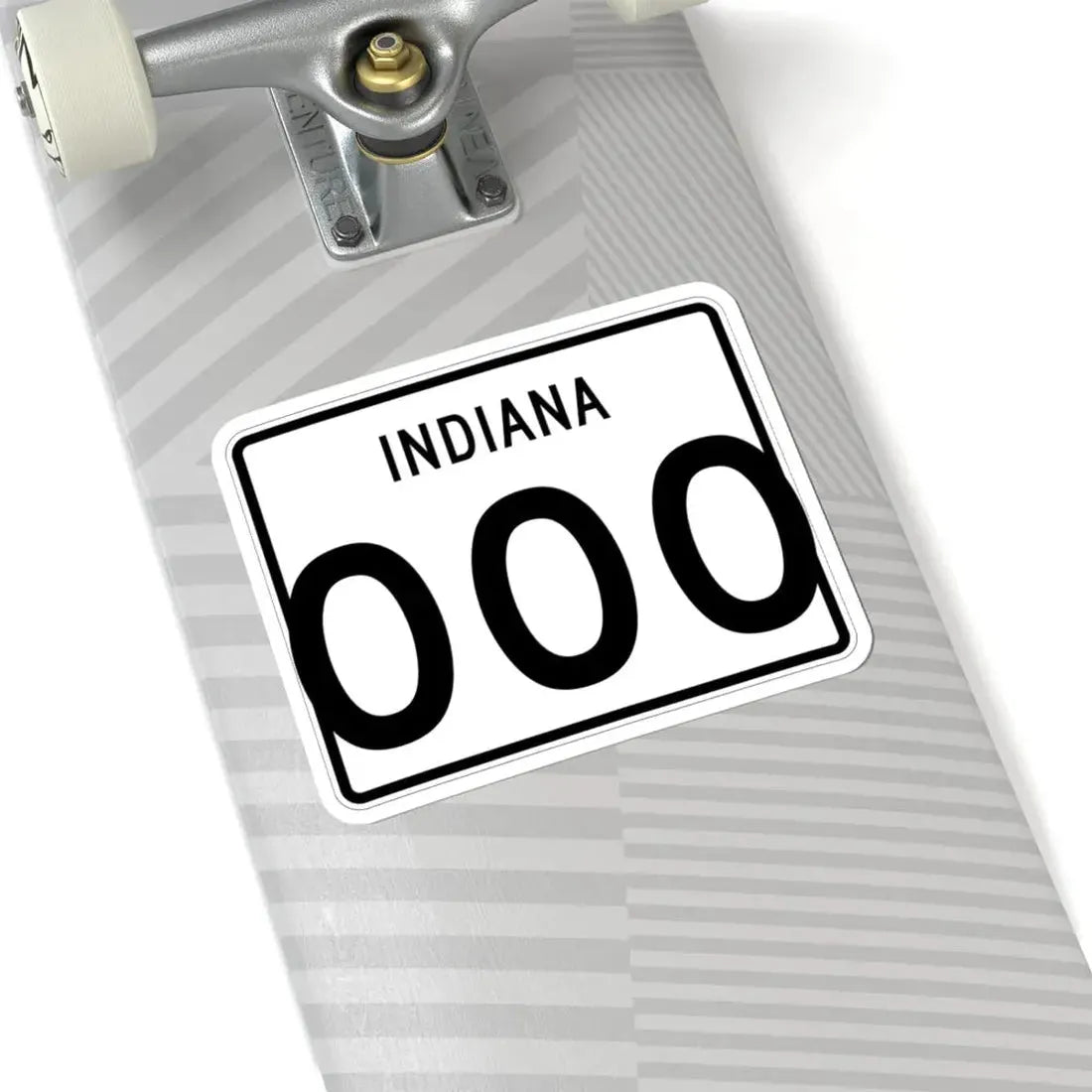 Indiana 3di (Indiana) (Road Sign) STICKER Vinyl Kiss-Cut Decal - The Sticker Space