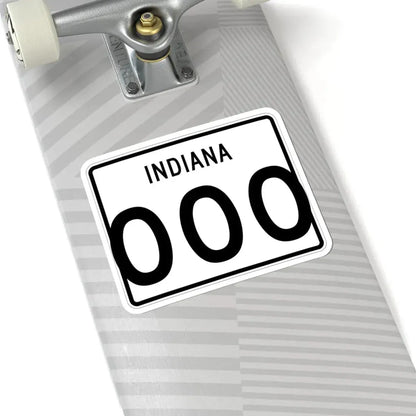 Indiana 3di (Indiana) (Road Sign) STICKER Vinyl Kiss-Cut Decal - The Sticker Space