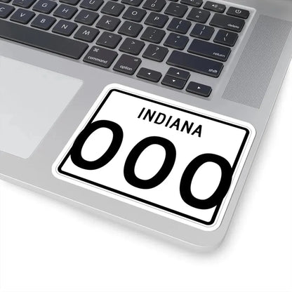 Indiana 3di (Indiana) (Road Sign) STICKER Vinyl Kiss-Cut Decal - The Sticker Space