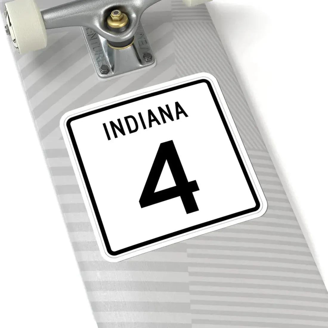 Indiana 4 (Indiana) (Road Sign) STICKER Vinyl Kiss-Cut Decal - The Sticker Space