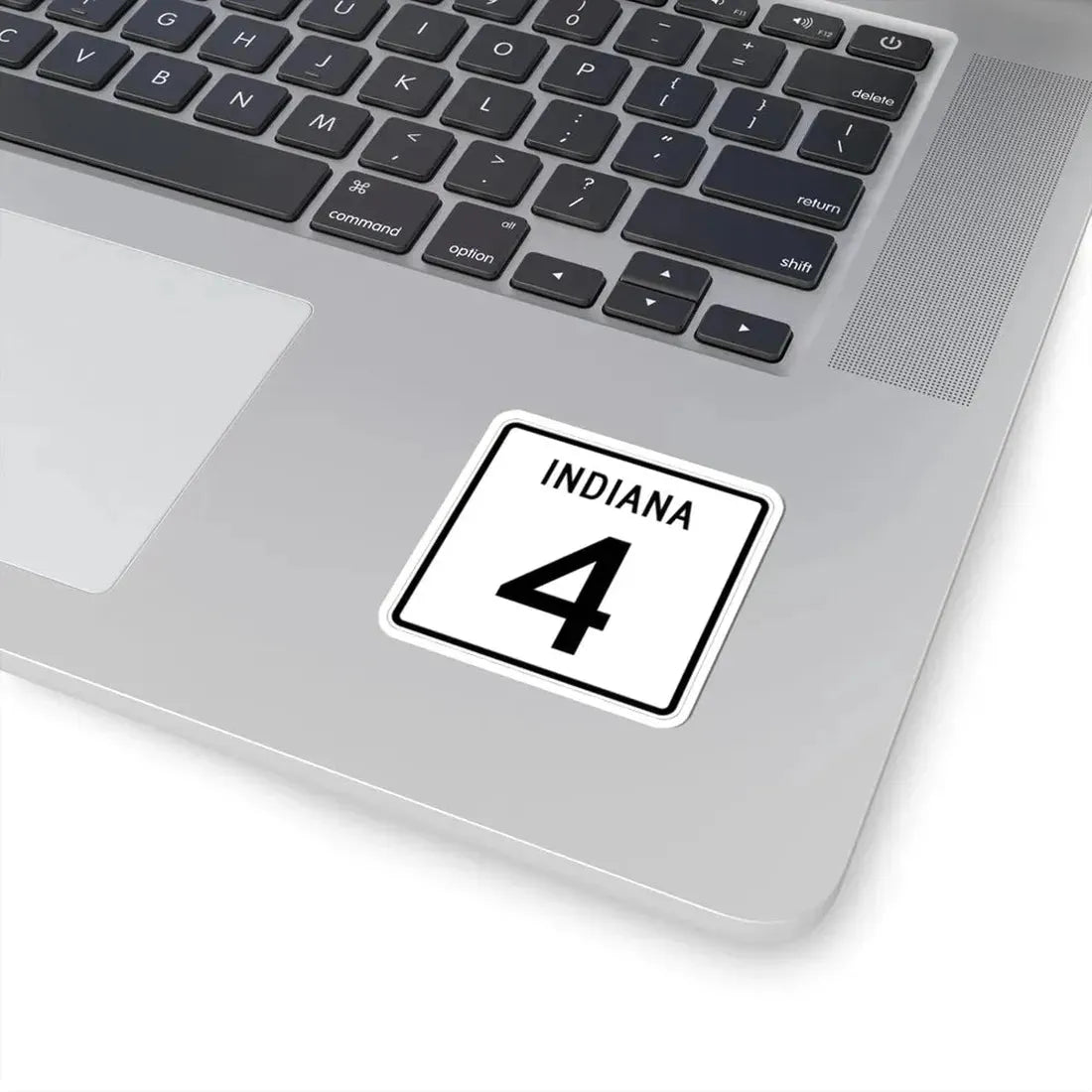 Indiana 4 (Indiana) (Road Sign) STICKER Vinyl Kiss-Cut Decal - The Sticker Space