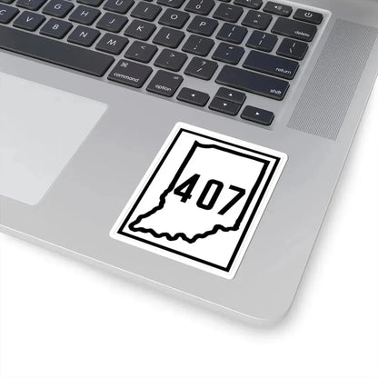 Indiana 407 1926 (Indiana) (Road Sign) STICKER Vinyl Kiss-Cut Decal - The Sticker Space